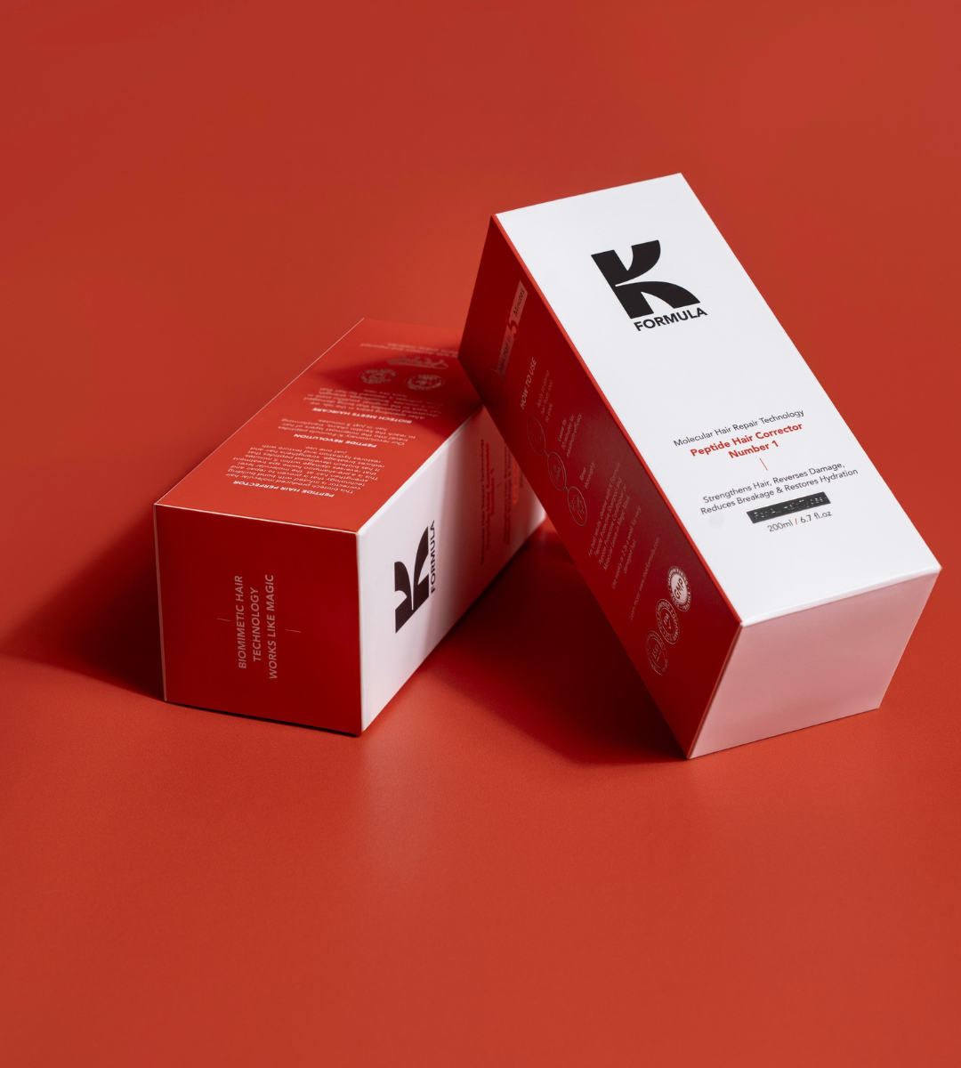 Peptide-infused treatment promoting effective hair growth and scalp nourishment for healthier, stronger hair.